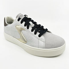 Skechers Eden LX Glimpse Of Glitter Light Gray Black Womens Athletic Sneakers
