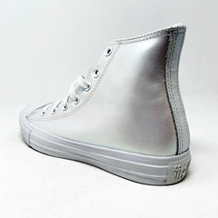 Converse Chuck Taylor All Star Hi White Iridescent Womens Casual Shoes 566094C