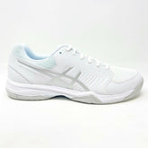 Asics Gel-Dedicate 5 White Silver Womens Tennis Court Shoes E757Y 0193