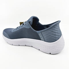 SKECHERS Go Walk Flex Grand Entry Blue Womens Slip On Sneakers