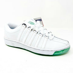 K-Swiss Classic 2000 White Teal Green Kids Size 5 Sneakers 86549 114