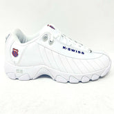 K Swiss ST329 Heritage White Classic Blue Red Womens Casual Sneaker 95824 130