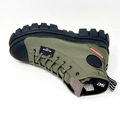 Palladium Revolt Hi TX Olive Night Green Womens Size 10 Platform Boots 97242 309