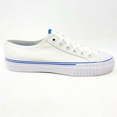 PF Flyer Center Lo Reiss White Blue Womens Retro Casual Sneakers PM12OL1F