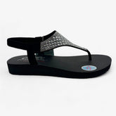 Skechers Meditation Rockstar Black Womens Sandal Slingback