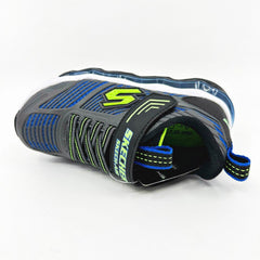 Skechers Skech Air Waves Charcoal Blue Kids Boys Sneakers