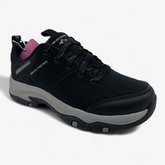 Skechers Trego Trail Destiny Black Charcoal Womens Wide Athletic Sneaker