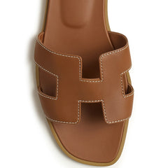Hermès Paris Oran Gold Sandal