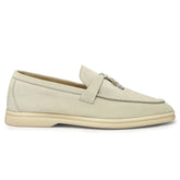 Loro Piana Summer Charms Suede Deep Ice Loafers