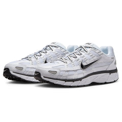 Nike P-6000 White Metallic Silver Black