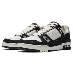 Preloved - Louis Vuitton LV Monogram Black Denim Sneaker