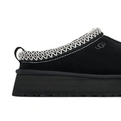 UGG Tazz Platform Black Slippers (W)