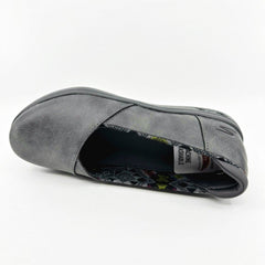 Skechers Arch Fit Uplift Core Roots Charcoal Womens Size 6.5 Slip On Shoes