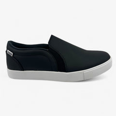 PUMA Tustin Fusion Slip On Black White Womens Spikeless Golf Shoes