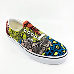 Vans Era Patchwork Leopard Snake Multicolor Womens Casual Shoes