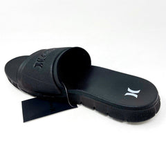 Hurley Fusion Slide Black Womens Size 11 Sandals Slide AJ0058 010