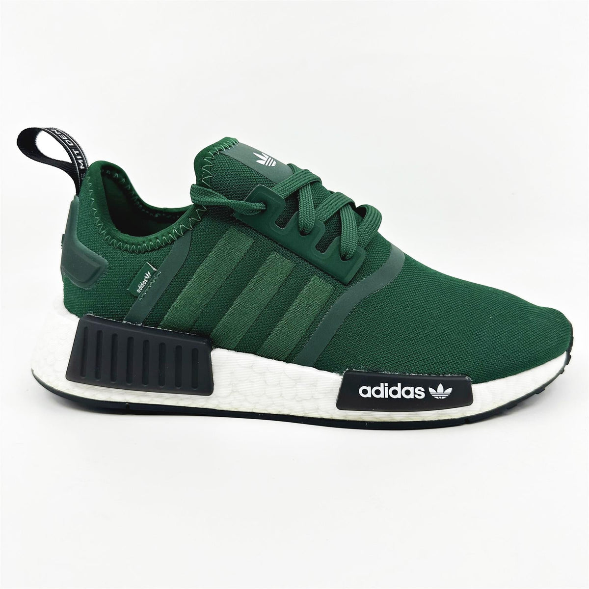 adidas NMD R1 Green White Black Women Athletic Sneaker HQ4280