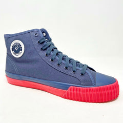 PF Flyer Center Hi Navy Pink Womens Retro Casual Shoes PM12OH1U