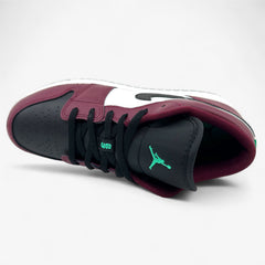Jordan Air Jordan 1 Low SE (GS) Dark Beetroot Black Roma Green Kids Size 3.5 Sneaker