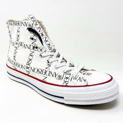 Converse Chuck 70 Hi Grid JW Anderson White Black 160808C Womens Size 7.5
