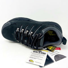 Shoes For Crews Pro Black Slip Resistant Steel Toe Womens Crew Work Shoes 8294