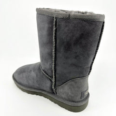 UGG Classic Short Grey Womens Size 6 Sheepskin Suede Boots