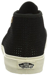 VANS Rhea SF (Square Perf) Black White Womens Size 9.5 Sneakers