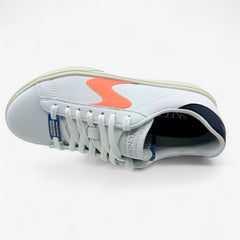 Skechers Eden LX Top Grade White Navy Pink Womens Size 5.5 Court Classics Sneaker