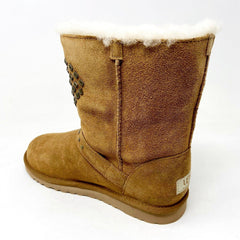UGG Adrianna Chestnut Brown Kids Girls Winter Shearling Boots 1003196K
