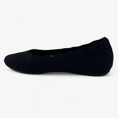 Skechers Cleo 2.0 Forevermore Black Womens Casual Stretch Fit Flat