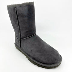 UGG Classic Short Grey Womens Size 6 Sheepskin Suede Boots