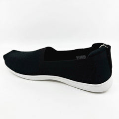 Skechers Arch Fit Plush Breeze Babe Black Womens Slip On Shoes