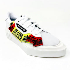 Adidas Sleek Olivia Oblanc White Volt Womens Size 5 Sneakers EF6596