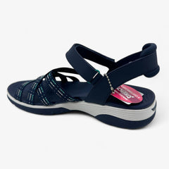Skechers Arch Fit Reggae Sport Gotta Go Navy Blue Womens Sandal Strappy