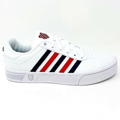 K-Swiss Court Lite Stripes White Corproate Womens Size 9.5 Sneakers 96149 113