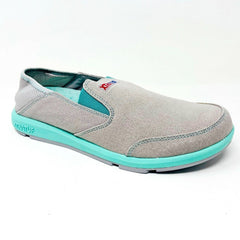 XtraTuf Yellowtail Grey Seafoam Slip Resistant Womens Canvas Slip On Work Shoes