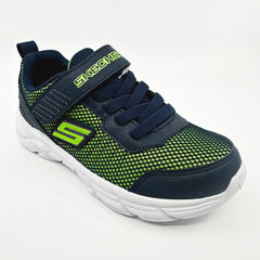 Skechers Rive Navy Lime Kids Boys Size 12 Sneakers