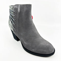 Skechers Homestead Wild Wraps Charcoal Womens Snake Skin Ankle Bootie