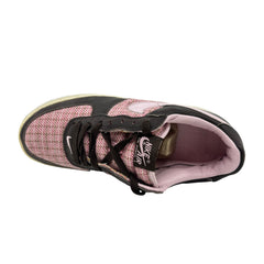 Nike Air Force 1 Premium Baroque Brown Pink Ice Womens Athletic Sneaker