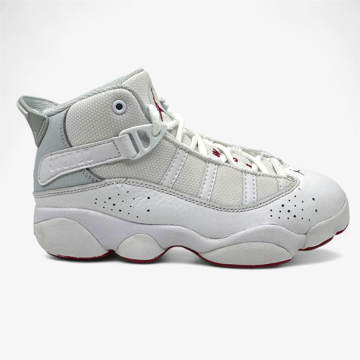 Jordan 6 Rings PS White Mystic Hibiscus Kids Size 2 Athletic Sneaker