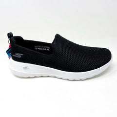Skechers Go Walk Joy Black White Womens Wide Width Slip on Shoes