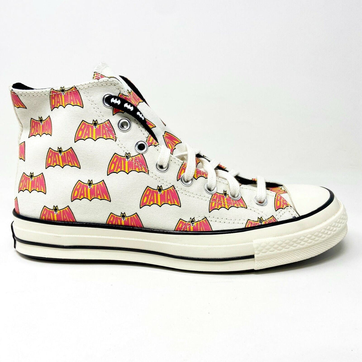 Converse Chuck 70 Hi Batman 80th Anniv Womens Size 6.5 Egret Pink Black 167318C