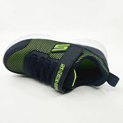 Skechers Rive Navy Lime Kids Boys Size 12 Sneakers