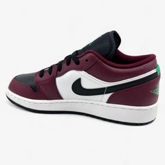 Jordan Air Jordan 1 Low SE (GS) Dark Beetroot Black Roma Green Kids Size 3.5 Sneaker