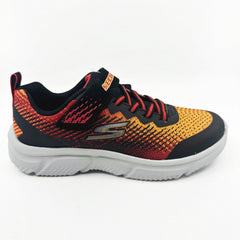 Skechers Go Run 650 Norvo Black Red Kids Size 5 Sneakers