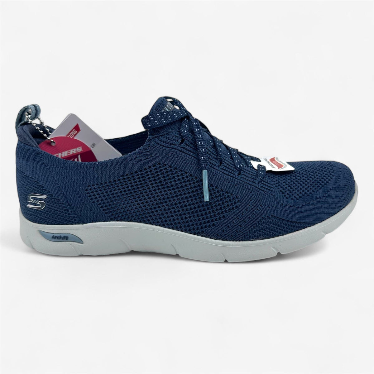Skechers Arch Fit Refine Freesia Navy Blue Womens Athletic Sneaker