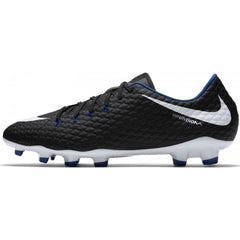Nike Hypervenom Phelon III FG Black Blue Kids Size 5.5 Soccer Cleats 852595 002