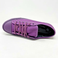 PF Flyer Center Lo Reiss Purple Womens Retro Casual Sneakers PM11CL4C