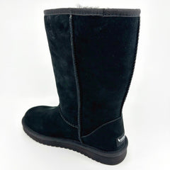 Koolaburra by UGG Koola Tall Black Womens Faux Fur Suede Shearling Boots