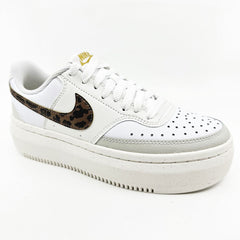 Nike Court Vision Alta White Archeo Brown Light Bone Womens Athletic Sneaker